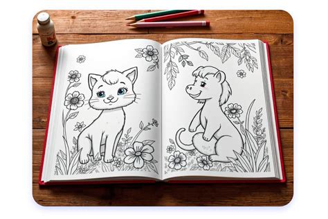 Fuzzy Friends Coloring Book