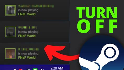 Turn Off Friend Playing Game Notification STEAM Turn Off Friend is
