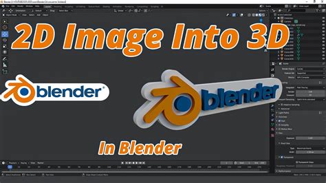 Turn a 2D image to 3D using Blender - Tutorial 2024 - YouTube