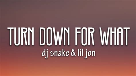 Turn down for what lyrics. Things To Know About Turn down for what lyrics. 