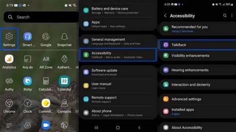 Turn off accessibility android.  When TalkBack is on, items Tip: To perma...