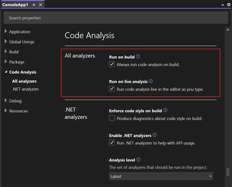 Turn off code analysis Visual Studio (Windows) Microsoft Docs