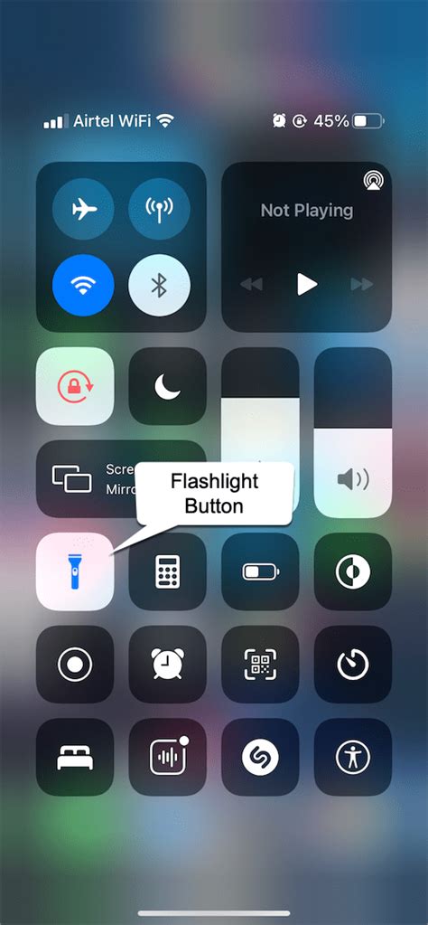 Turn off flashlight iphone. First, open the Settings app on your Iphone. Then, scroll down and tap on the Flashlight option. Finally, toggle the switch next to the Flashlight option to ... 
