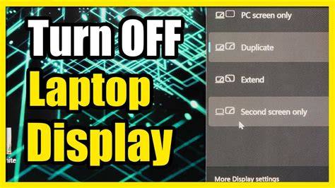 Turn off laptop screen windows 11.  This This article will guide you through the dis...