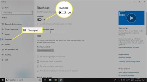 Turn off touchpad windows 10.  Select Touchpad settings.  Select your printer from the list. ...