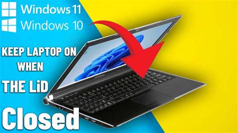 Turn on laptop with lid closed windows 11. .  ...