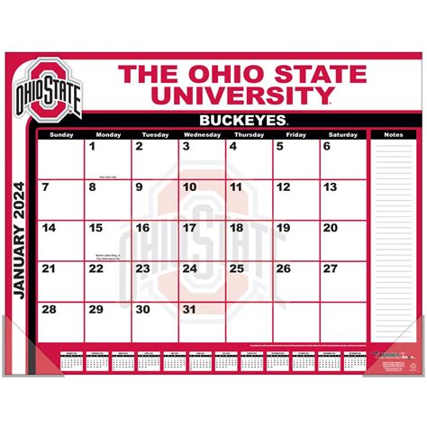 Turner Sports, Ohio State Buckeyes 2024 Desk Pad Calendar