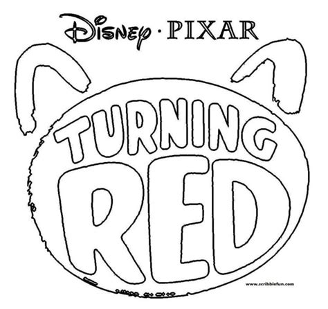 Turning Red Coloring Pages Printable Customize and Print
