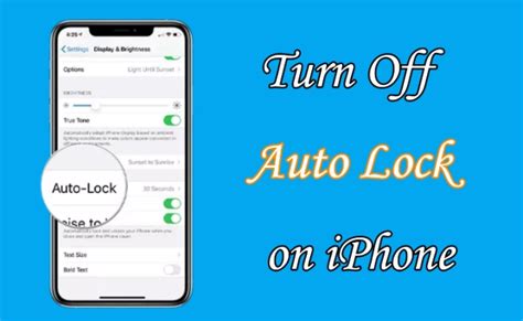 Turning off auto lock - Apple Community