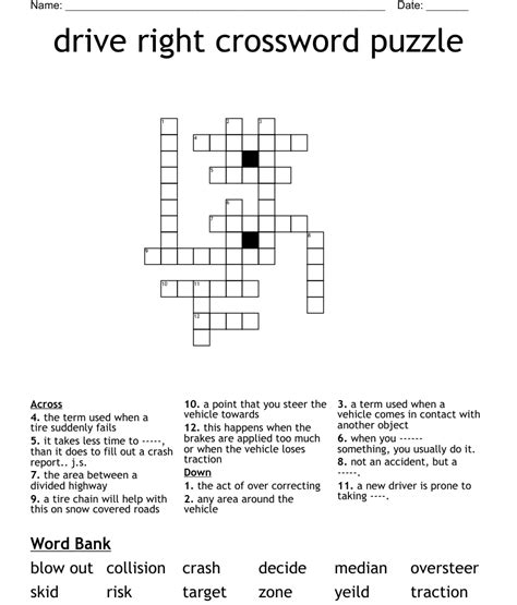 Turns right crossword. Crossword puzzles can be fun, challenging and educational. They’re equally good for kids learning how to spell, for adults wanting to stimulate their mind, or for senior citizens looking to keep their minds sharp. 