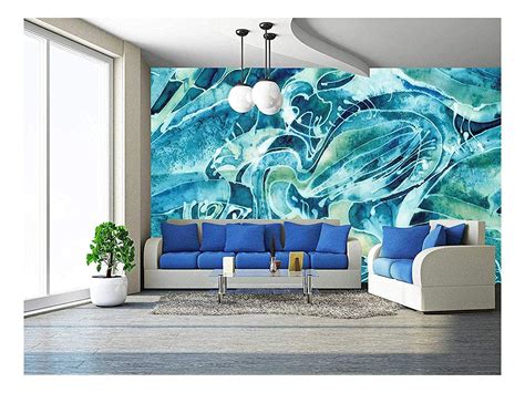 Turtle Abstract 3D Mural Wallpaper, Removable Wall Mural…