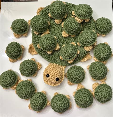 Turtle Crochet Memory Game Etsy
