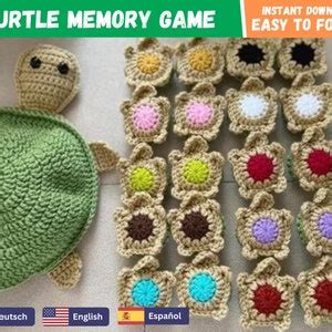 Turtle Memory Game Crochet Pattern Full Guide Instant Download Etsy