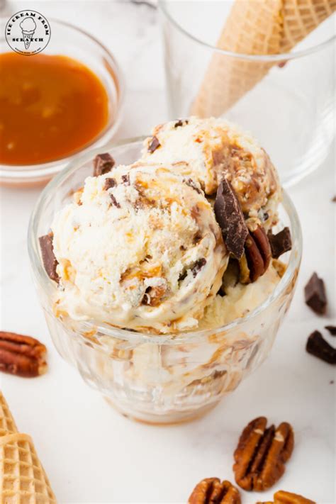 Turtle ice cream. INGREDIENTS · 1 1/2 cups whole milk · 1 1/8 cups granulated sugar · 3 cups heavy cream · 1 1/2 tablespoons pure vanilla extract · 1/2 cup coarsly... 