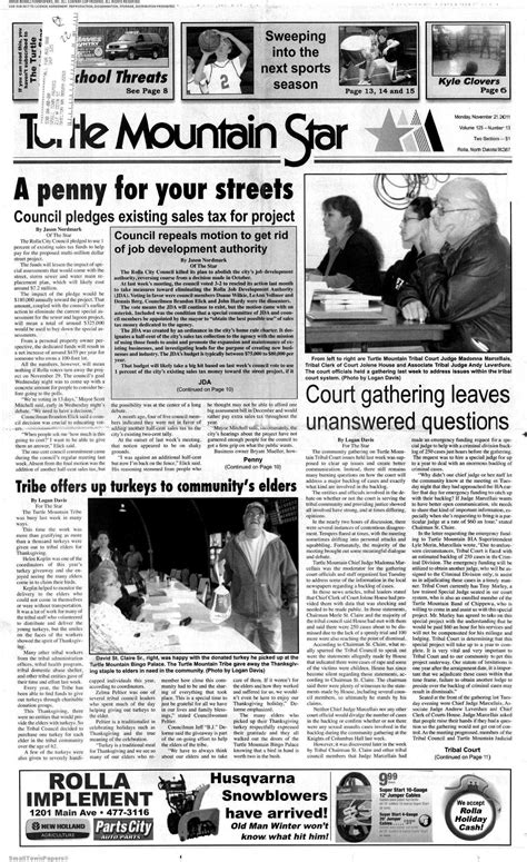 Turtle mountain star obituaries today.  Turtle Mountain Star of Rolla ,...