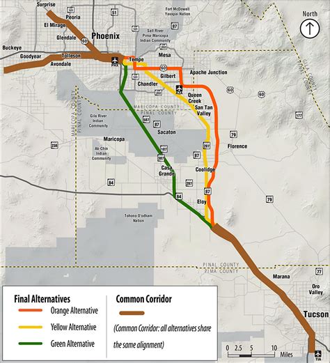 The Phoenix–Tucson passenger rail is a planned inter-city passenger train service to be operated by Amtrak in the Arizona Sun Corridor between Phoenix and Tucson, the two most populous cities in Arizona.As proposed, the train would run from Buckeye to Tucson with major stops in Downtown Phoenix, Phoenix Sky Harbor Airport, and Tempe.. As of …. 