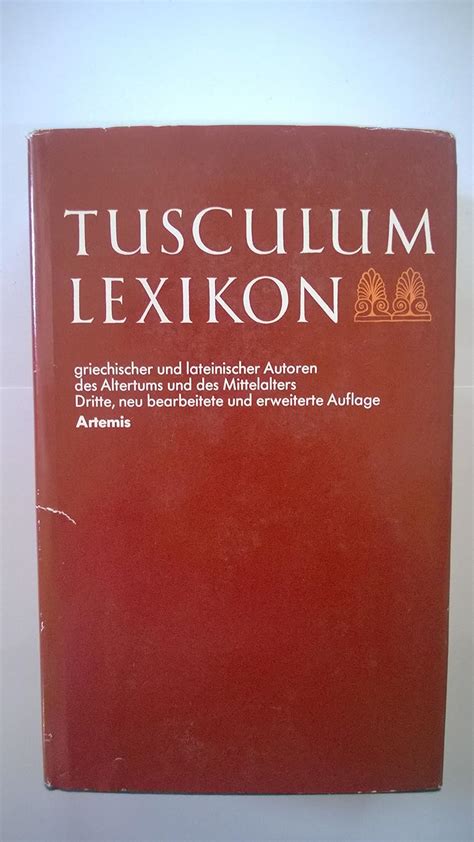 Tusculum lexikon griechischer und lateinischer autoren des altertums und des mittelalters. - Mitsubishi tv model wd 60638 manual.