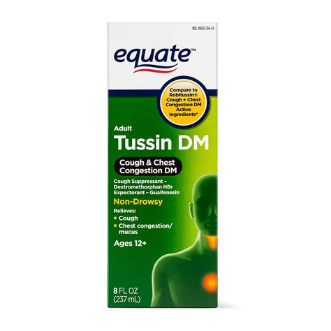 Tussin DM Cough & Chest Congestion, Compare to Robitussin DM