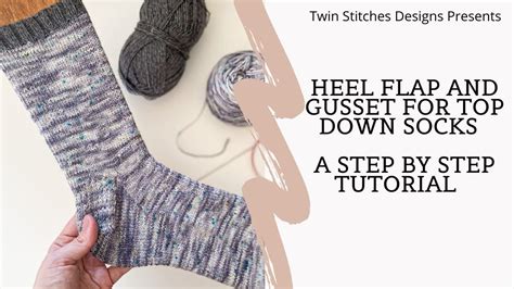 Tutorial 14 How to knit GussetHeelFlap from the ToeUp YouTube