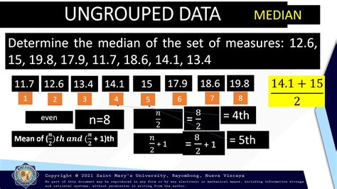 Tutorial 9: Measure of Central Tendency: Ungrouped Data