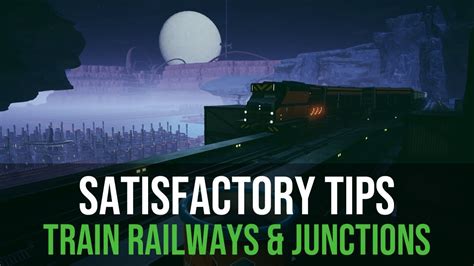 Tutorial Build train railways and junctions (Satisfactory) YouTube