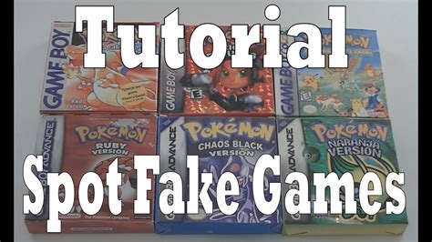 Tutorial How To Spot A Fake Nintendo Gameboy Game (GB/GBC/GBA) YouTube
