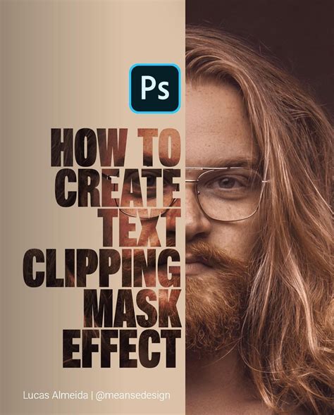 Tutorial How to make A Text Portrait poster Clipping Mask