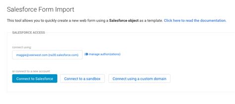 Tutorial Quickly create a form to populate any Salesforce object