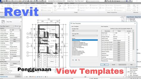 Tutorial Revit Indonesia Penggunaan View Templates dalam Revit