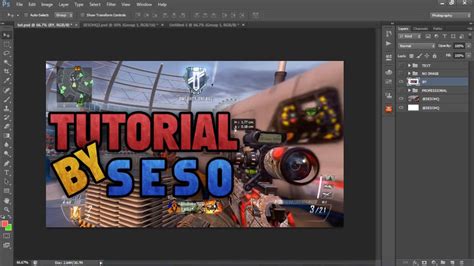 Tutorial Simple Text Thumbnail Photoshop Cs6 Youtube