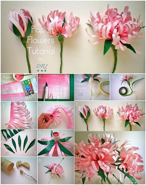 Tutorial Step How To Make Paper Flowers