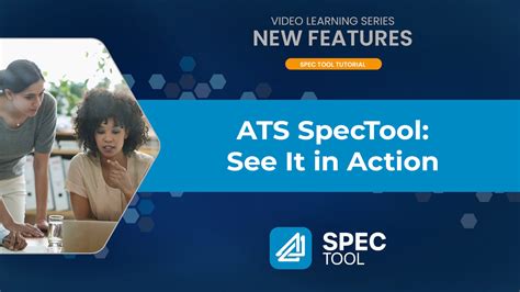 Tutorial Videos ATS Spec Tool