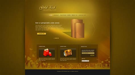 Tutorial Web Design Gold Psd YouTube