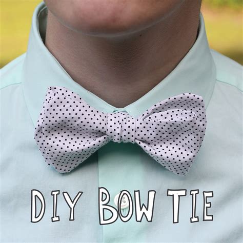 Tutorial and pattern Easy men’s bow tie Sewing