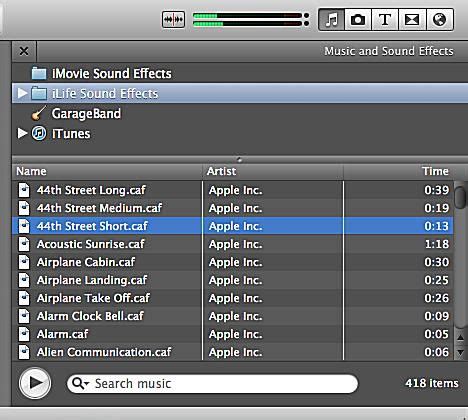 Tutorial for Adding Music and Fade Effects in iMovie 11
