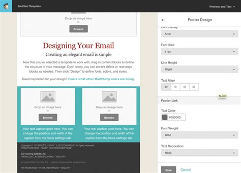 Tutorial for Creating a Custom Email Template in MailChimp Web Ascender