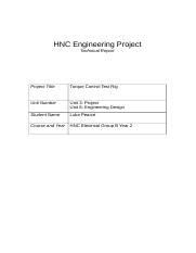 Tutorial guide for hnc engineering project. - Managers guide to business planning 1st edition.