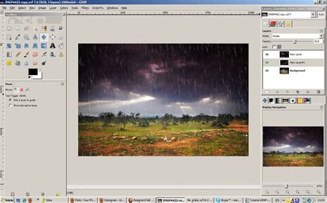Tutorial to Add Fake Rain to a Photo in GIMP