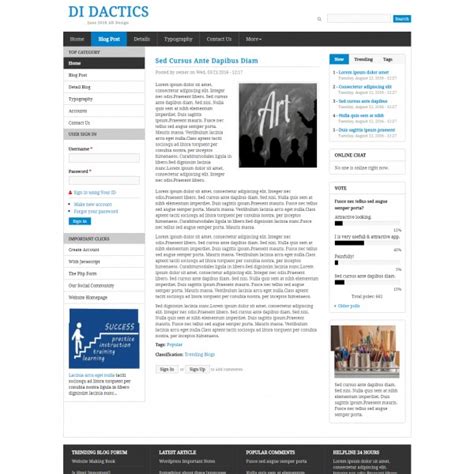 Tutorials Website Template Education Academic Blog