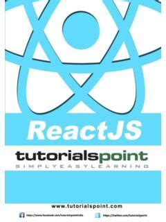 Tutorialspoint ReactJS Tutorial