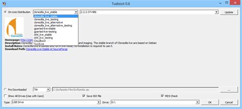 Tuxboot install windows.  Create live versions of Clonezilla, DRBL, GPa...