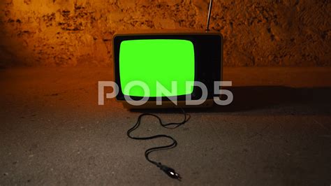 Tv Screen In Dark Room Stock Footage - Pond5