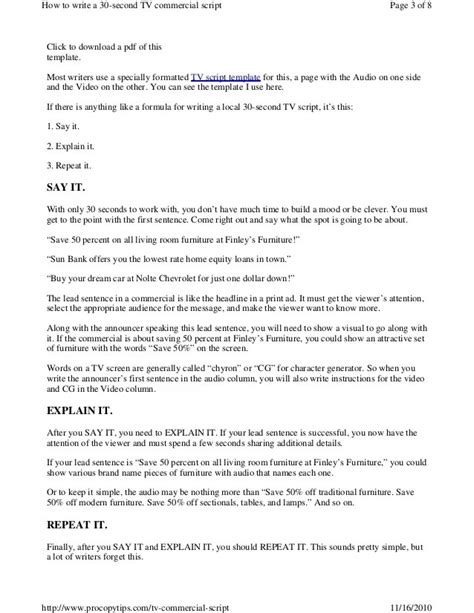 Tv Script Template HQ Printable Documents