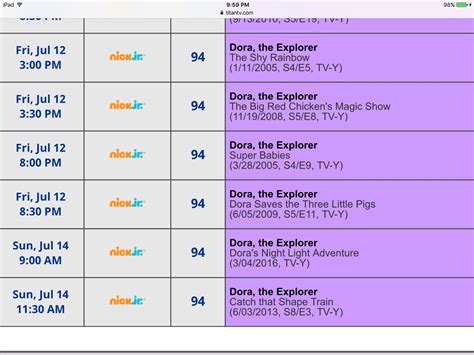 Monday, September 25th TV listings for Nick Jr. On Demand Today; Tomorrow; Wednesday, Sep 13; Thursday, Sep 14; Friday, Sep 15; Saturday, Sep 16; Sunday, Sep 17; Monday, Sep 18; Tuesday, Sep 19; ... About TV Passport. TV Passport is a community for TV lovers. We provide users with their local TV listings, entertainment news and television .... Tv passport nick jr