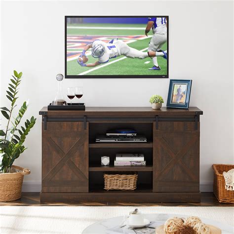 You’ll find many different colors and materials are used to make modern TV stands and entertainment centers. Regardless of your modern décor, you’ll find a media center that will match your unique design aesthetic. Materials range from glass to rich woods. If you want to lighten up your room, then you’ll also find plenty of white, modern .... 
