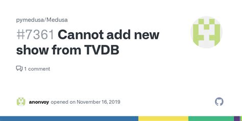 Tvdb issue.  However, just like any user-driven platform, it isn&rsquo;t perfect.  D...