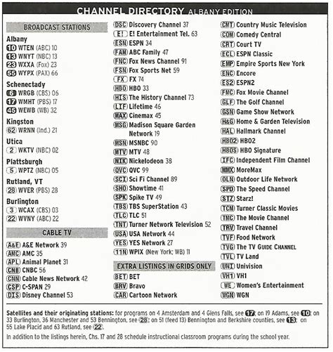 Download Comcast listings at the company’s website, Comcast.com. Select the option to print the list of channels, then save it as a PDF, or take a screen shot of the list to downlo...