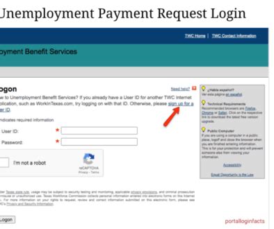 Twc login unemployment request payment. Logins. Use our online Unemployment Benefits Services (UBS) system to apply for benefits, request payment, check your claim, payment or appeal status, submit a work search log, view IRS 1099-G information, change your payment option, and much more. TWC uses ID.me to verify the identity of a person who filed a claim for unemployment benefits. 