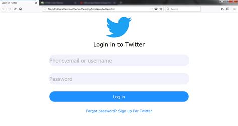 Tweeter login. Auth0 is popular and has instructions for Twitter. Another possible solution is to use Firebase auth. It has a JavaScript API which can be used as follows: Create an instance of the Twitter provider object: var provider = new firebase.auth.TwitterAuthProvider(); Authenticate with Firebase using the Twitter provider object. 