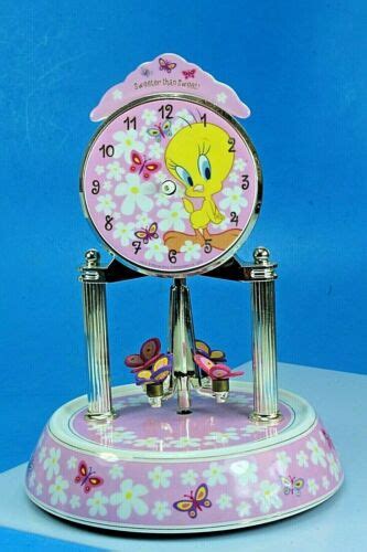 Tweety Bird Sweeter Than Sweet Flowers and Butterflies Clock.